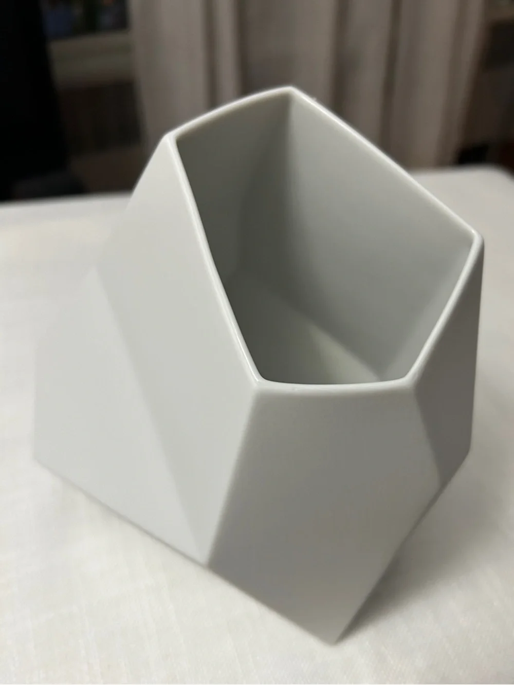 Rosenthal White Faceted Ceramic Vase